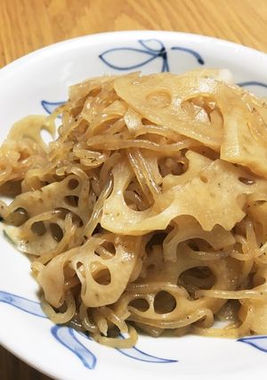 簡単時短料理♪レンコンと白滝の炒め煮-レシピのメイン写真