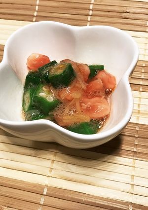 オクラとトマトのなめたけ和え-レシピのメイン写真