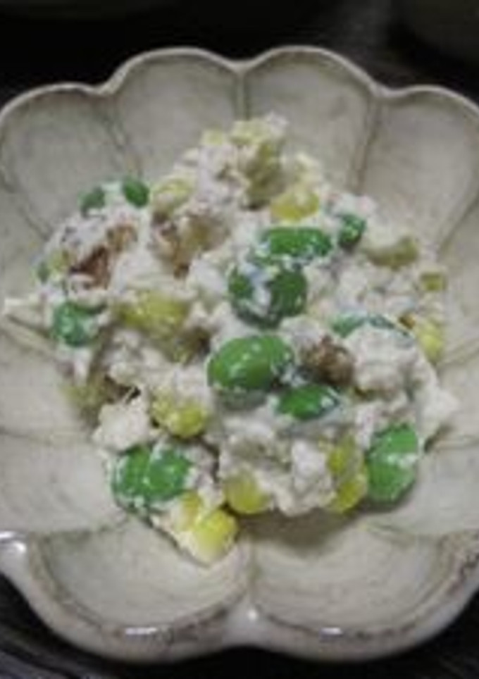 枝豆ととうもろこしの白和え♪-レシピのメイン写真