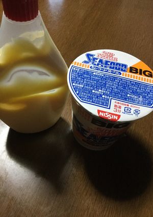 日清シーフードヌードルマヨネーズ-レシピのメイン写真