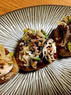 醤油マヨのねぎしいたけ焼きおにぎり-レシピのメイン写真