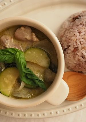 甘酒でつくるグリーンカレー-レシピのメイン写真