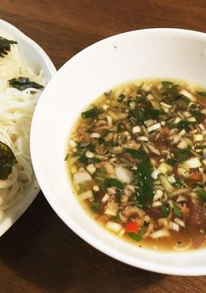さば缶と香味野菜のソーメンつゆ-レシピのメイン写真