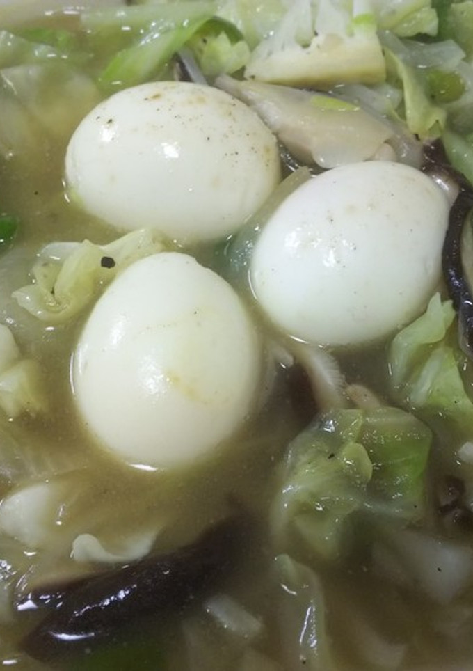 簡単中華・茹で卵と野菜の旨煮-レシピのメイン写真