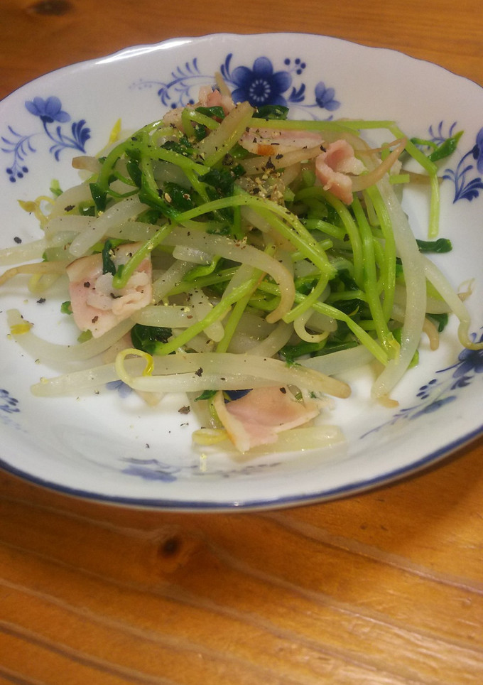 簡単！もやしと豆苗の炒め物★-レシピのメイン写真