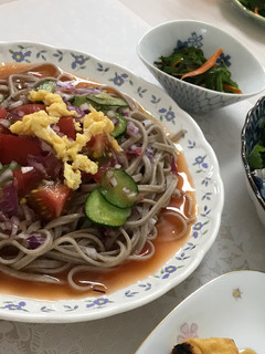 夏にぴったり トマトそば-レシピのメイン写真