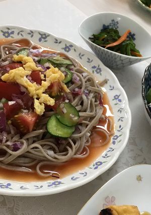 夏にぴったり トマトそば-レシピのメイン写真