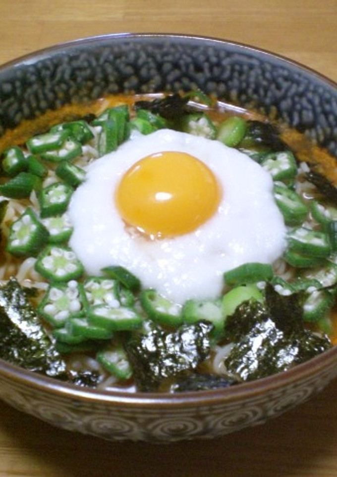とろっとねばっと旨辛ラーメン-レシピのメイン写真
