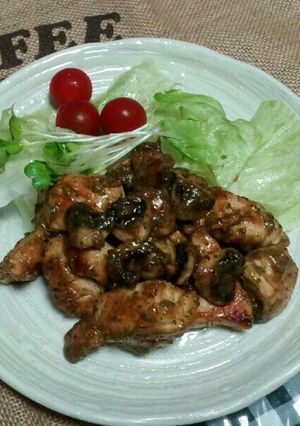 鶏とブラウンマッシュの青じそ味噌マヨ炒め-レシピのメイン写真