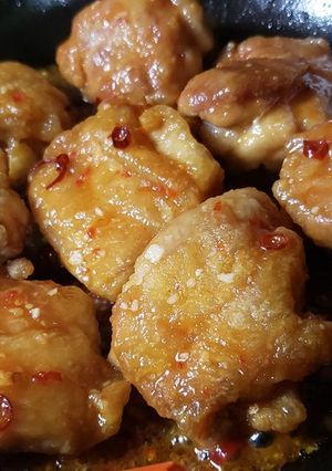 鶏ももの、ピリ辛酸っぱ焼き！-レシピのメイン写真