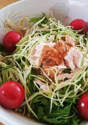 野菜たっぷり！棒々鶏風冷やしラーメン☆-レシピのメイン写真