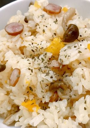 炊飯器でバター風味のきのこピラフ☆-レシピのメイン写真