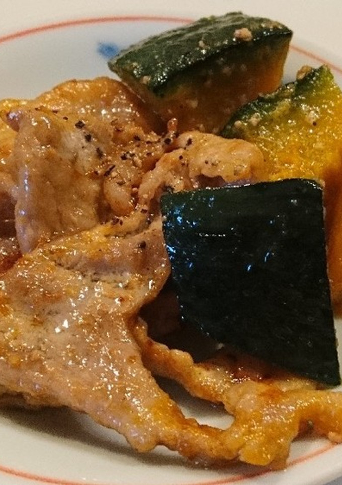 豚肉とかぼちゃのオイマヨ炒め☆-レシピのメイン写真