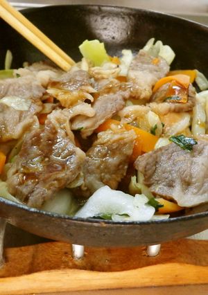 最速の冷凍の牛バラ野菜炒め-レシピのメイン写真