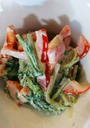 子供もパクパク水菜とパプリカのツナサラダ-レシピのメイン写真