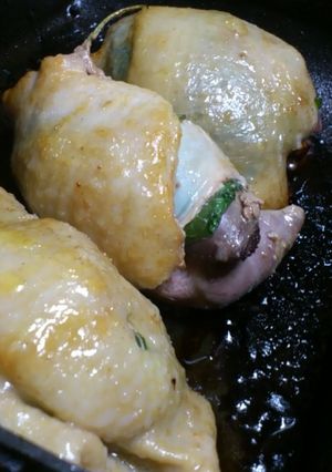 ◆鶏レバーの鳥皮包み焼焼き◆-レシピのメイン写真