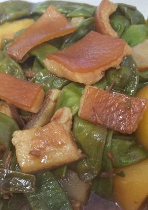 中華・豚皮とジャガイモとインゲンの炒め煮-レシピのメイン写真