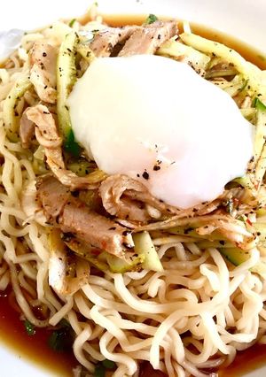 ピリ辛チャーシュ野菜の中華風冷麺-レシピのメイン写真