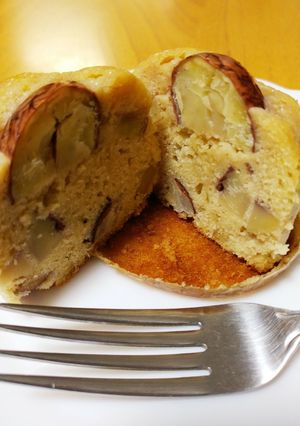 栗の渋皮煮でカップケーキ-レシピのメイン写真