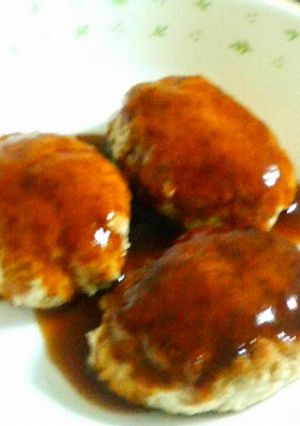 シンプル☆豆腐ハンバーグの甘酢あんかけ♪-レシピのメイン写真