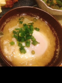 落とし卵の味噌汁-レシピのメイン写真