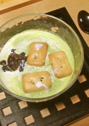 簡単♪乾パンで抹茶しるこ+ドリンク2種-レシピのメイン写真