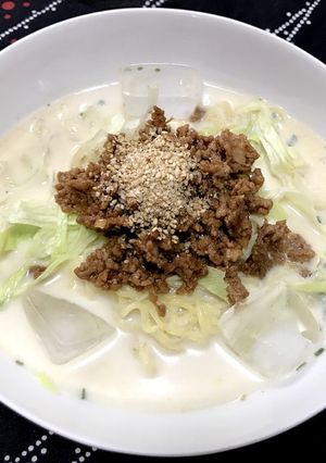 ピリ辛 こってり担々風冷しラーメン-レシピのメイン写真