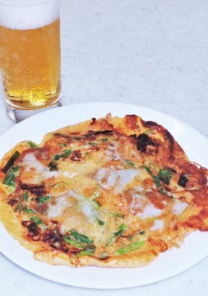 チヂミ粉　小麦粉と片栗粉の割合　水の量-レシピのメイン写真