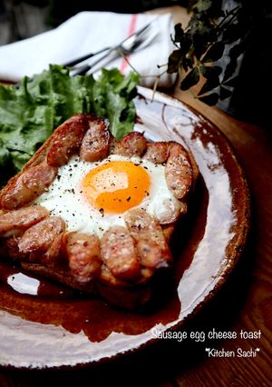 ソーセージエッグチーズトースト-レシピのメイン写真