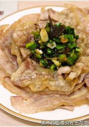 黑木耳蔥鹽醬佐五花肉片．柯媽媽の植物燕窩-レシピのメイン写真