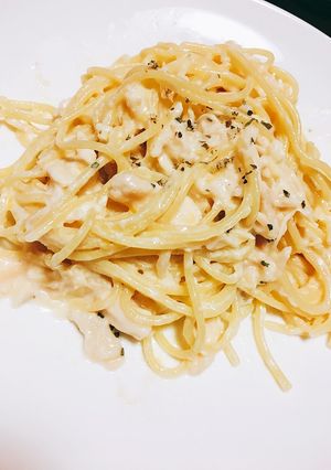 濃厚!冷製ヨーグルトクリームパスタ-レシピのメイン写真