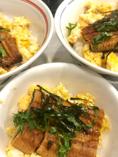 ちょっとでも国産で満足♪卵とうなぎ丼-レシピのメイン写真