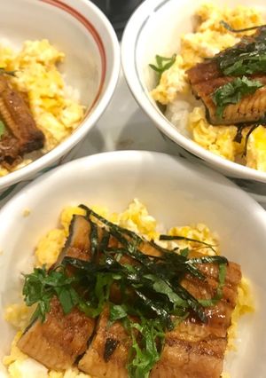 ちょっとでも国産で満足♪卵とうなぎ丼-レシピのメイン写真
