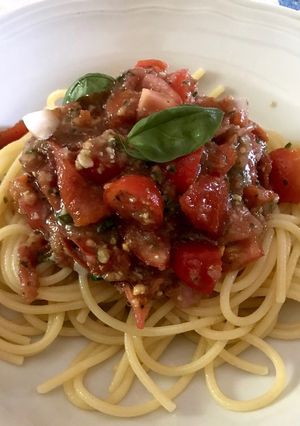 グルテンフリー 冷製トマトのパスタ-レシピのメイン写真