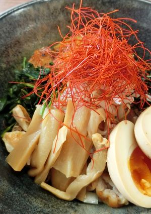 【糖質制限】パリパリ皮の鶏油そば・大豆麺-レシピのメイン写真