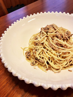 混ぜるだけ☆さばの水煮缶と塩昆布のパスタ-レシピのメイン写真