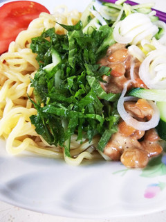 納豆で!冷やし塩ラーメン-レシピのメイン写真