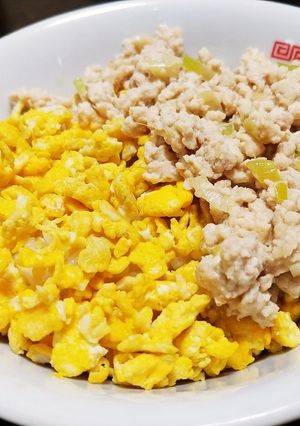 鶏そぼろ丼-レシピのメイン写真