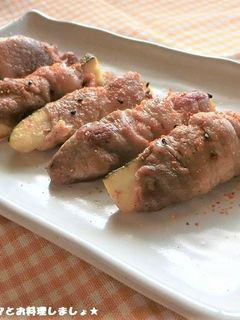 簡単★肉巻きズッキーニのピリ辛炒め-レシピのメイン写真