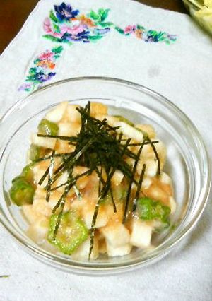 オクラ長芋明太和え-レシピのメイン写真
