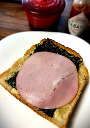 ハムチーズのりトースト-レシピのメイン写真