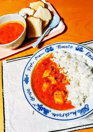 トマトとヨーグルトで作るチキンカレー-レシピのメイン写真
