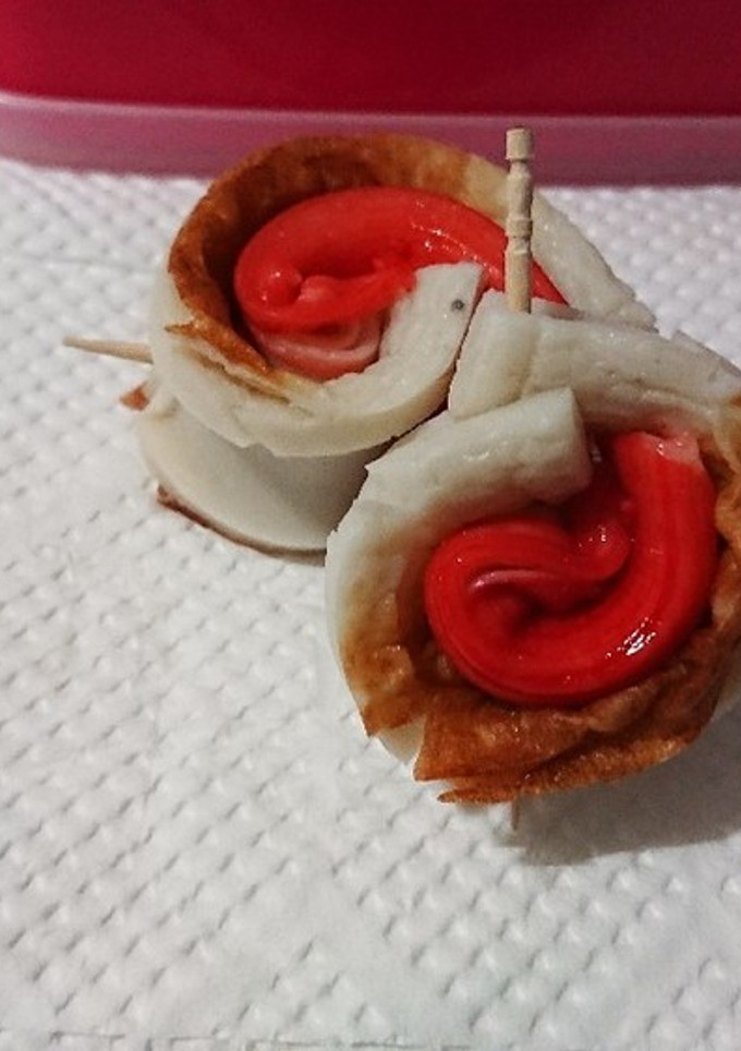 お弁当おかず＊ちくわのカニカマ巻き-レシピのメイン写真