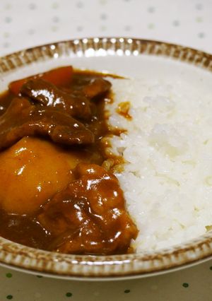 豚バラのカレー♪食べごたえ抜群！-レシピのメイン写真
