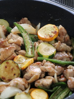 鶏肉と夏野菜のカレー風味炒め-レシピのメイン写真