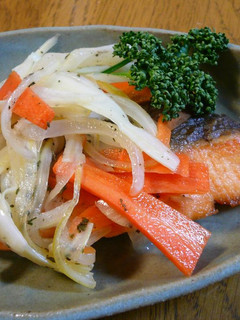 ヘルシー☆鮭の南蛮漬け風焼きマリネ-レシピのメイン写真