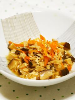 高野豆腐と干し椎茸のコロコロ煮物♪-レシピのメイン写真