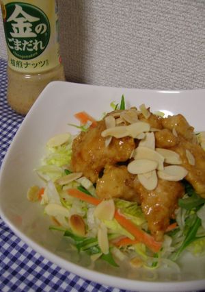 ✿ごまだれでホットチキンサラダ✿-レシピのメイン写真