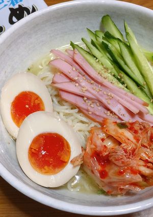 冷やし中華ラーメン♪♪酷暑にどうぞ;;-レシピのメイン写真