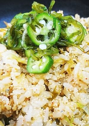 簡単明太高菜ピリ辛ジャコチャーハン-レシピのメイン写真